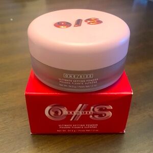 ONE SIZE ultimate setting powder 
Dark Deep